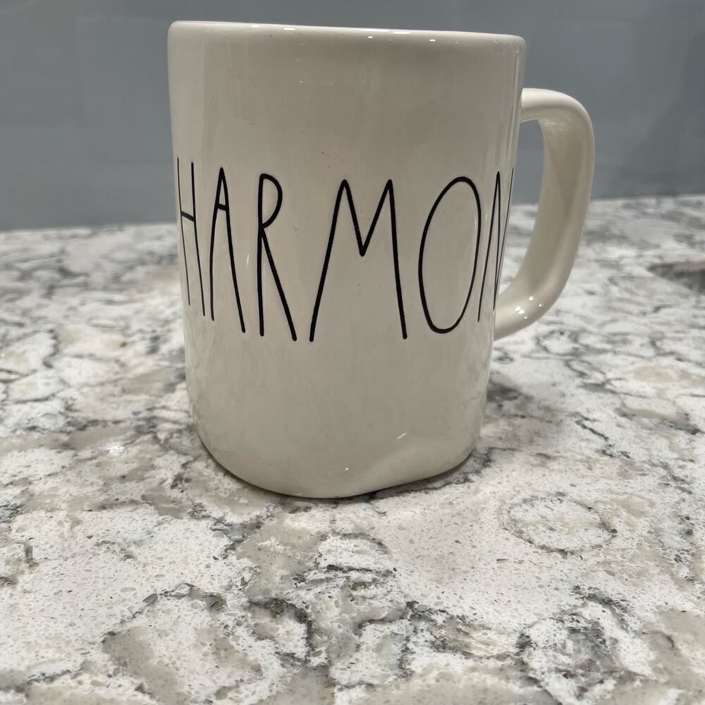 Rae Dunn mug coffee tea farmhouse country chic HARMONY
